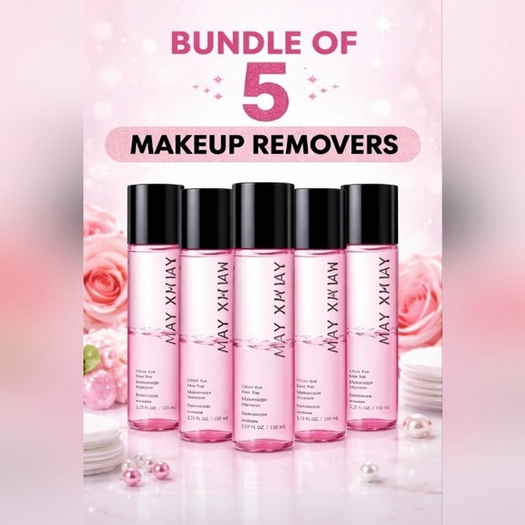 Mary Kay Other - 🍀Bundle 5 Mary Kay Oil Free eye makeup remover Pink St. Patrick’s sale